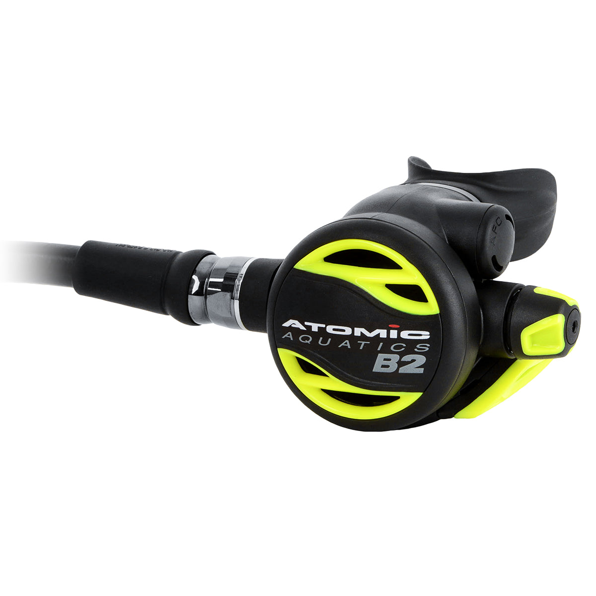 Atomic Aquatics B2 Regulator Octopus, Swivel, Yellow - 36"