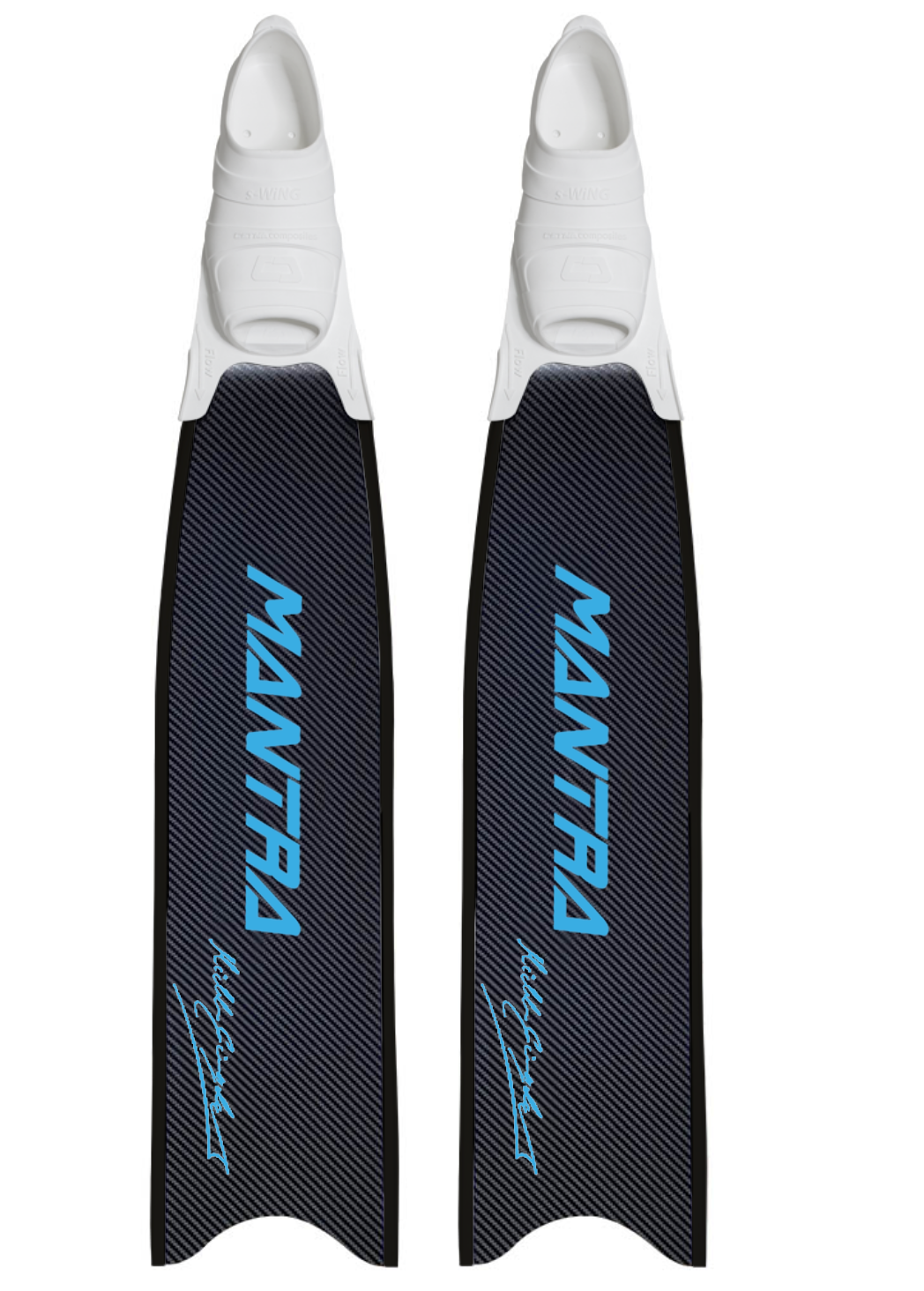 CETMA COMPOSITES MANTRA CUSTOM FIN WITH FOOT POCKET - CYAN