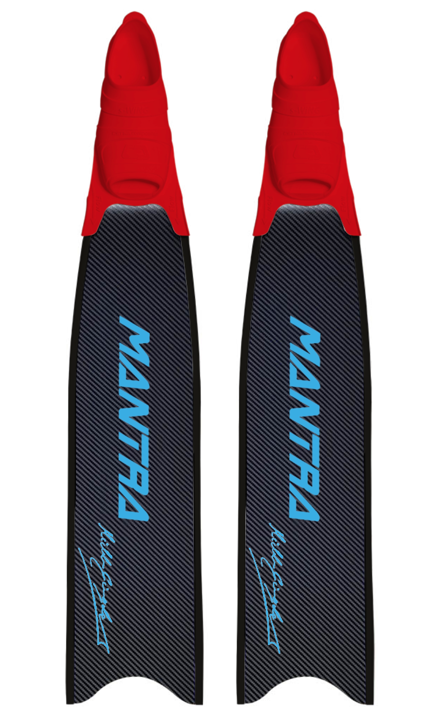 CETMA COMPOSITES MANTRA CUSTOM FIN WITH FOOT POCKET - CYAN