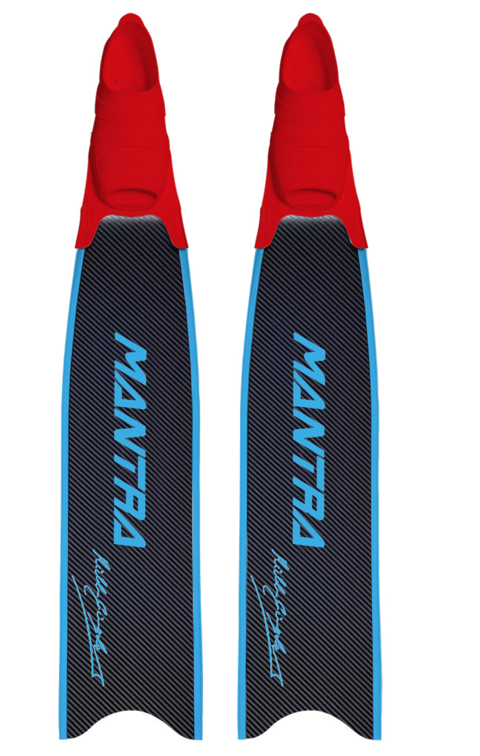 CETMA COMPOSITES MANTRA CUSTOM FIN WITH FOOT POCKET - CYAN