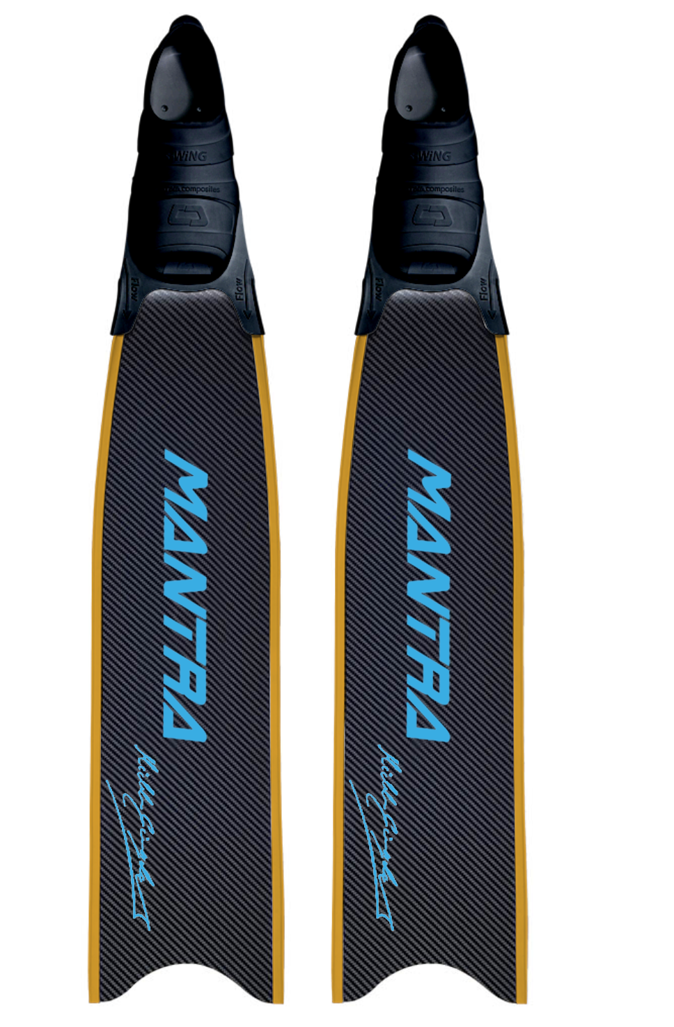 CETMA COMPOSITES MANTRA CUSTOM FIN WITH FOOT POCKET - CYAN