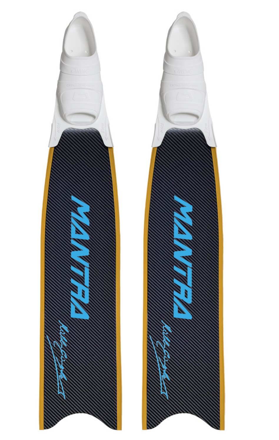 CETMA COMPOSITES MANTRA CUSTOM FIN WITH FOOT POCKET - CYAN