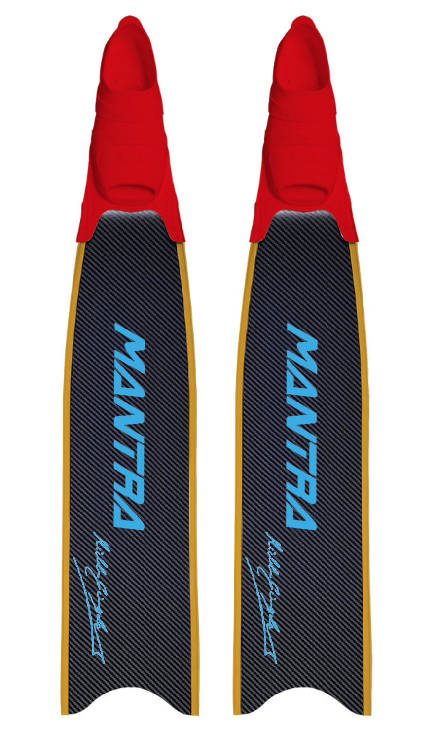 CETMA COMPOSITES MANTRA CUSTOM FIN WITH FOOT POCKET - CYAN