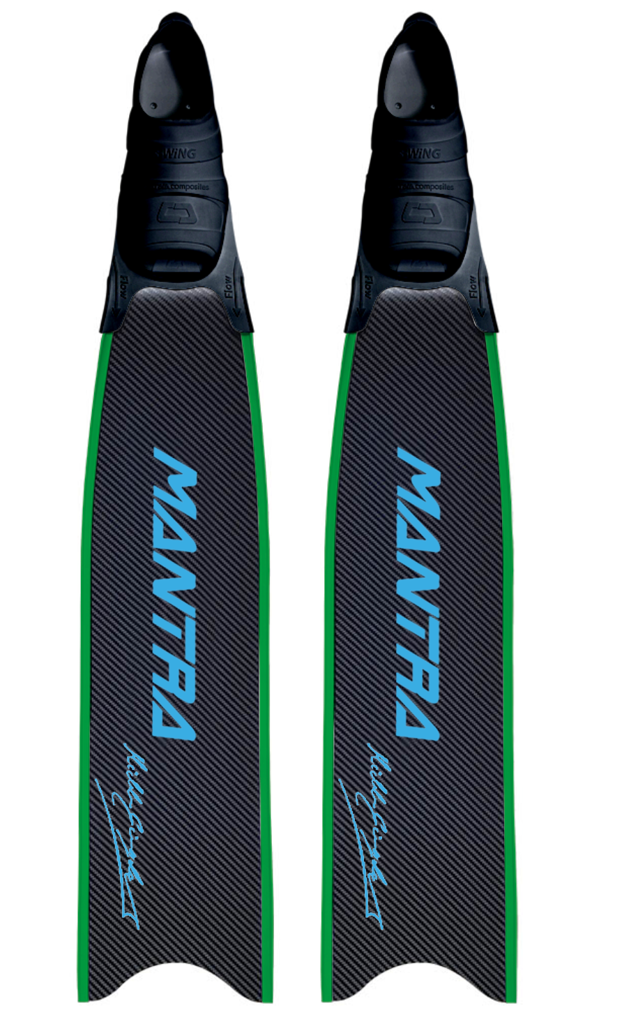 CETMA COMPOSITES MANTRA CUSTOM FIN WITH FOOT POCKET - CYAN