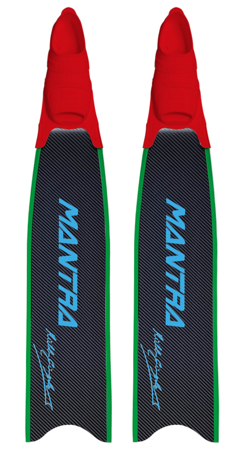 CETMA COMPOSITES MANTRA CUSTOM FIN WITH FOOT POCKET - CYAN