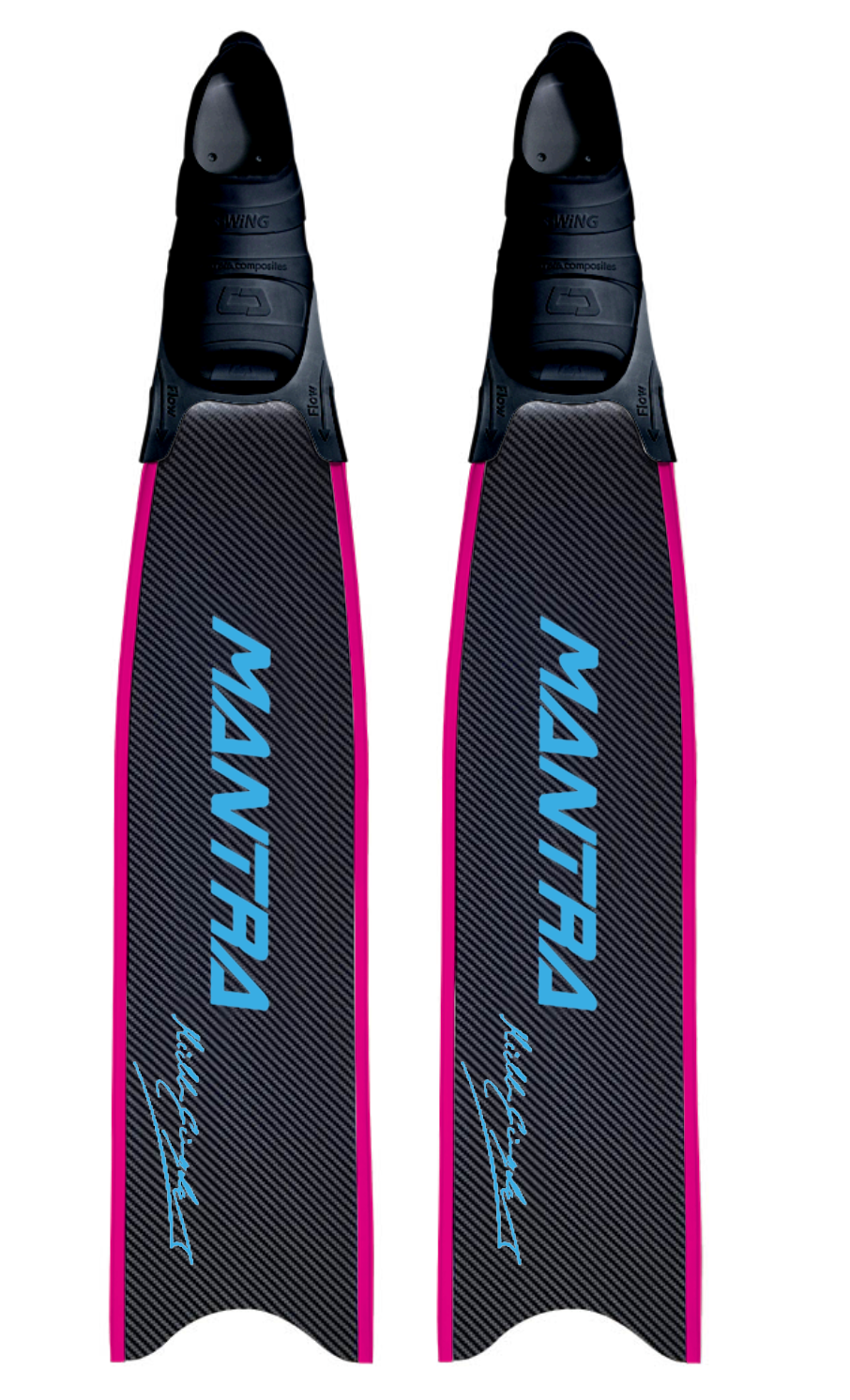 CETMA COMPOSITES MANTRA CUSTOM FIN WITH FOOT POCKET - CYAN