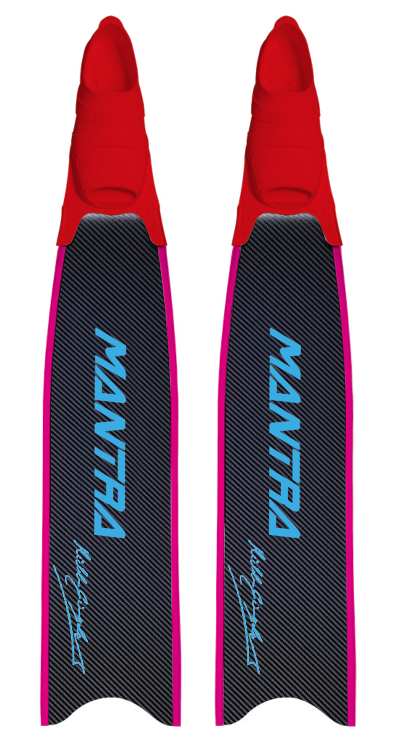 CETMA COMPOSITES MANTRA CUSTOM FIN WITH FOOT POCKET - CYAN