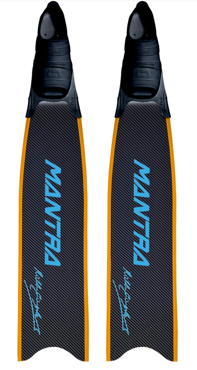 CETMA COMPOSITES MANTRA CUSTOM FIN WITH FOOT POCKET - CYAN