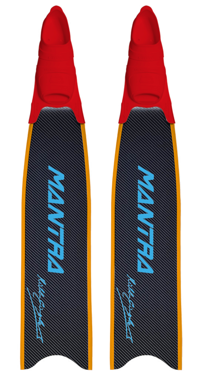 CETMA COMPOSITES MANTRA CUSTOM FIN WITH FOOT POCKET - CYAN