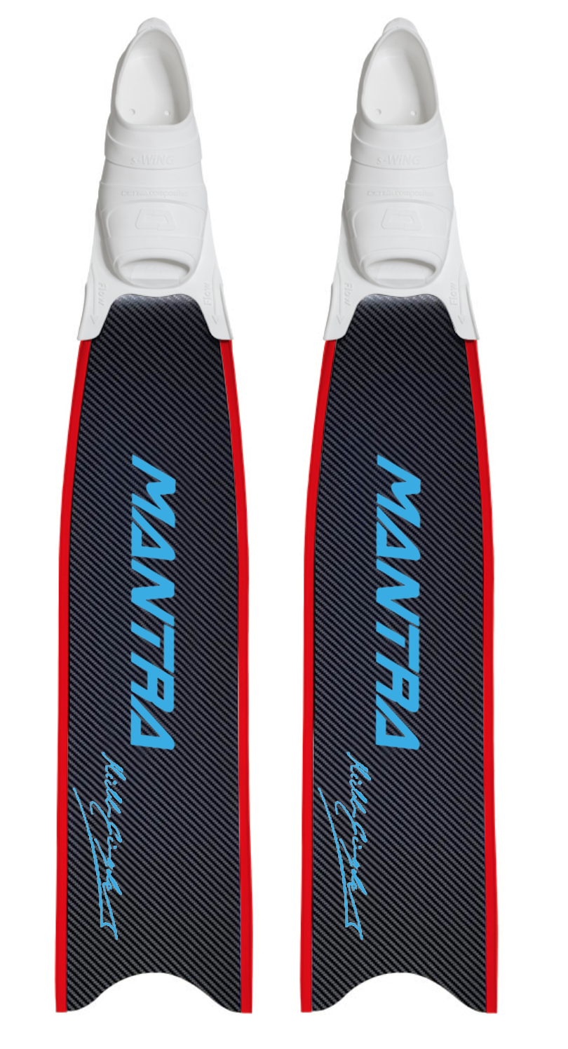 CETMA COMPOSITES MANTRA CUSTOM FIN WITH FOOT POCKET - CYAN