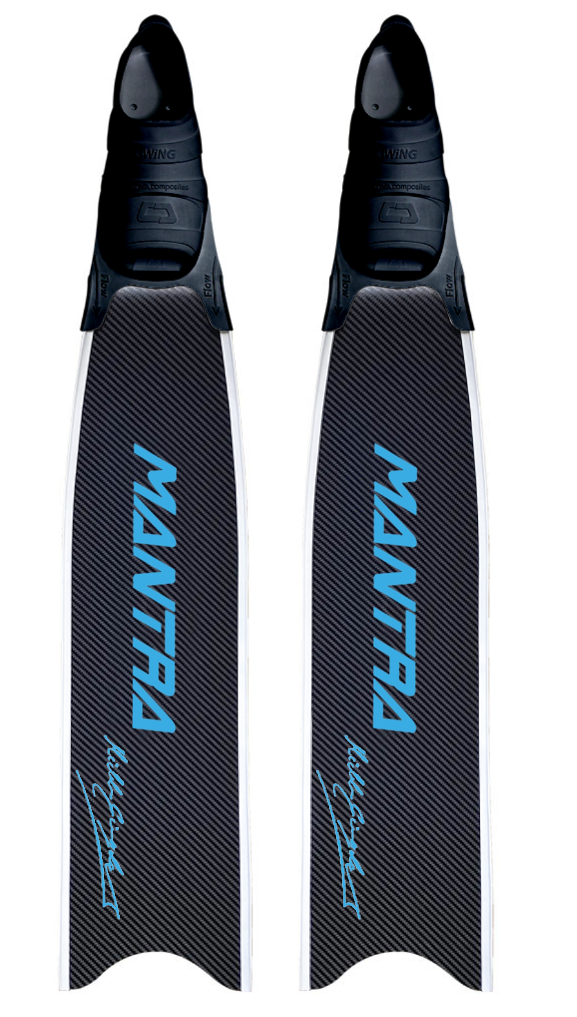CETMA COMPOSITES MANTRA CUSTOM FIN WITH FOOT POCKET - CYAN