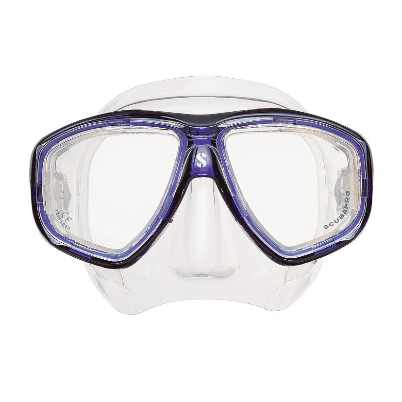 SCUBAPRO FLUX TWIN DIVE MASK, BLUE