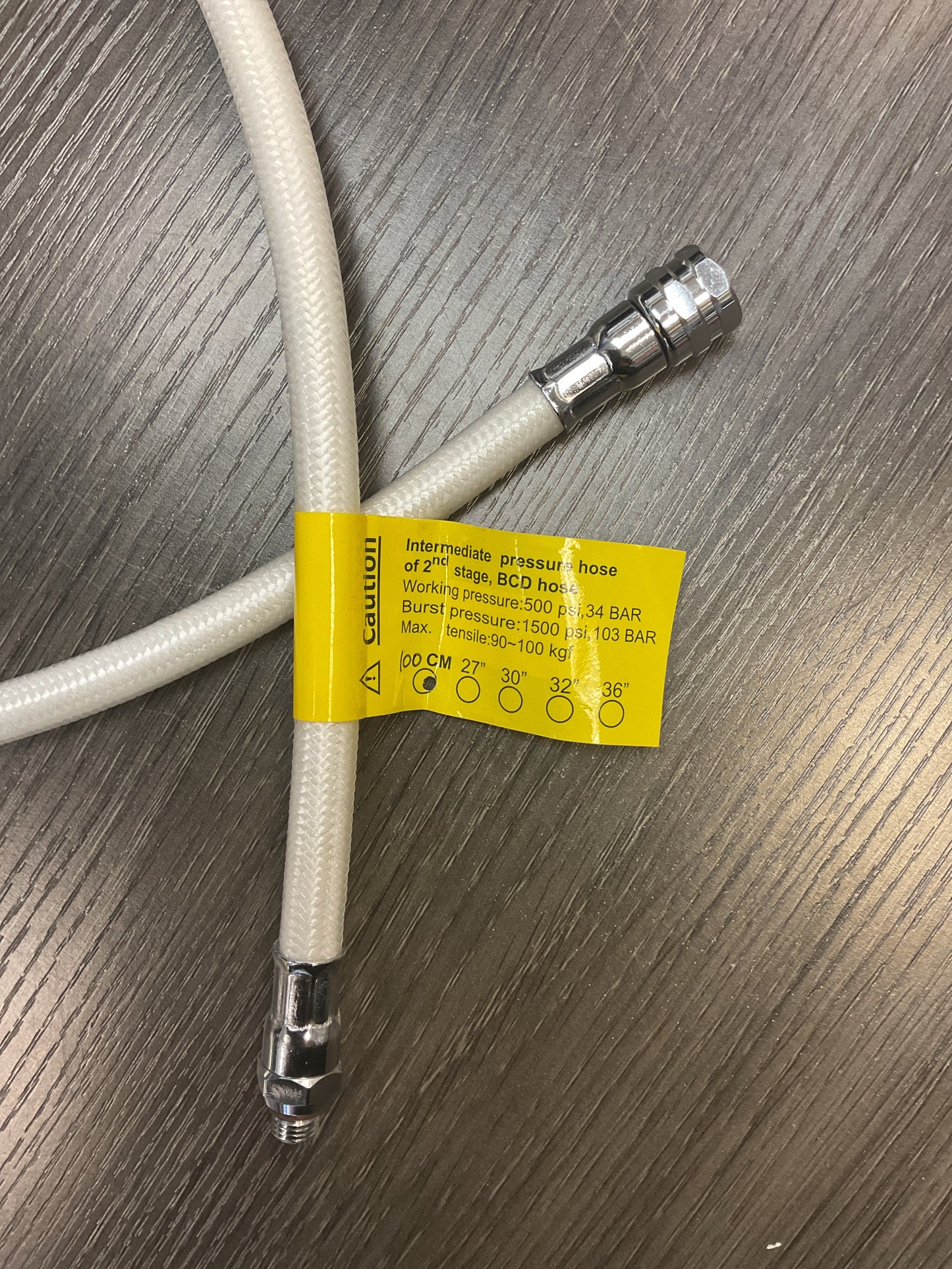 PSI LOW PRESSURE REGULATOR HOSE 100CM WHITE