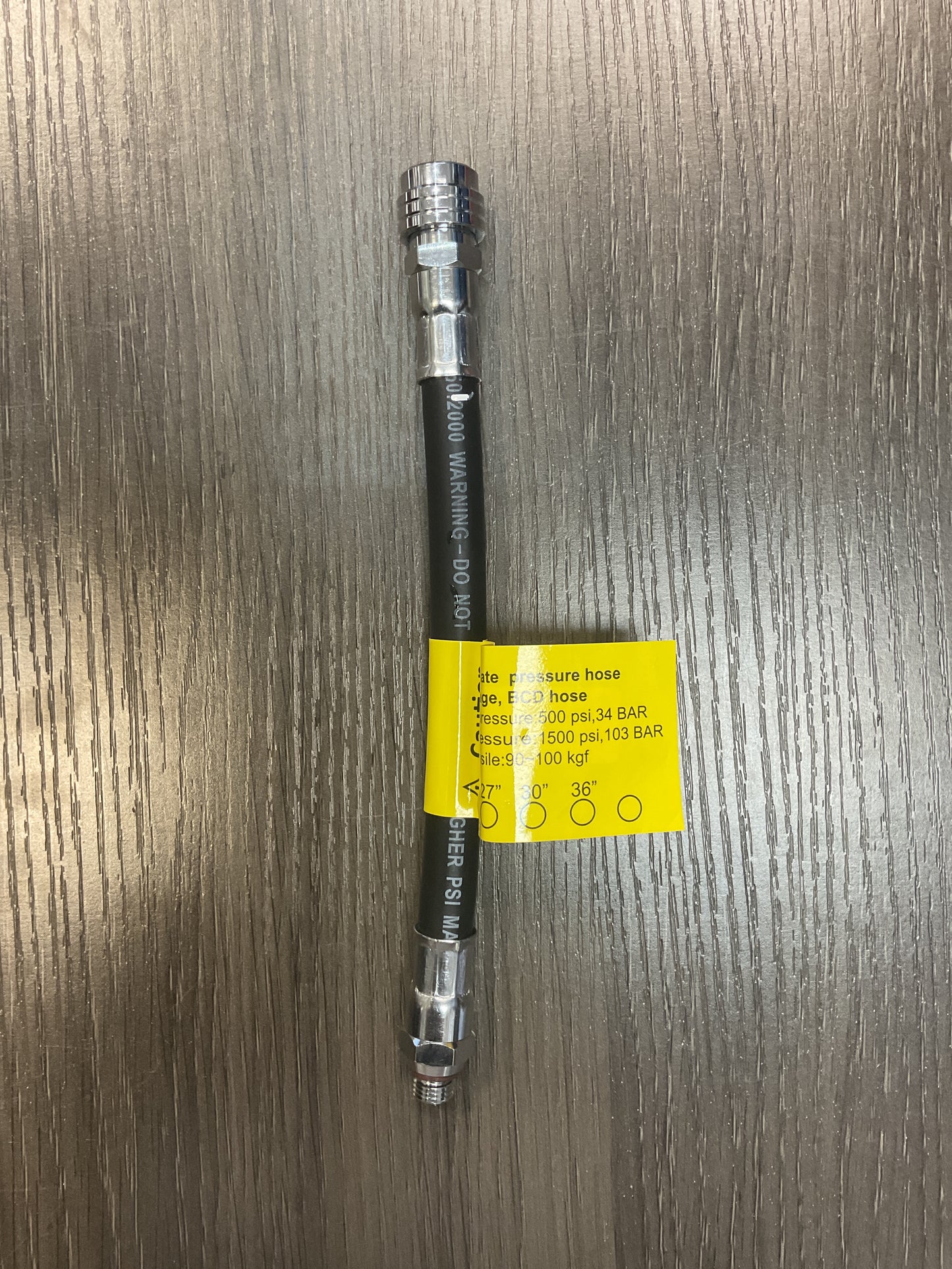 PSI LOW PRESSURE BC/DRYSUIT HOSE 20CM