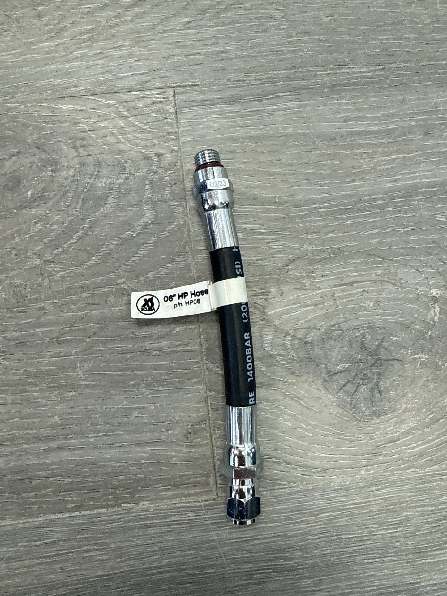 XS SCUBA RUBBER HOSES - GAUGE HIGH PRESSURE - 6 inch