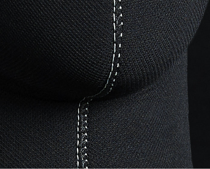 Yrva Hood 5 Mm Grey Logo And Silver Stitching