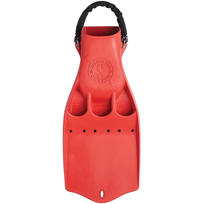 SCUBAPRO JETFIN W/SPRING HEEL STRAP RED SIZE L