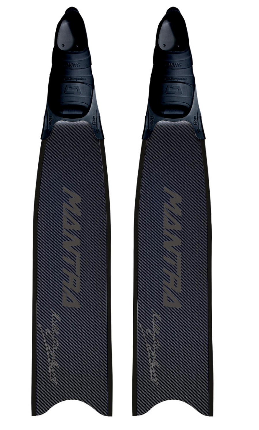 CETMA COMPOSITES MANTRA CUSTOM FIN WITH FOOT POCKET -DARK GERY