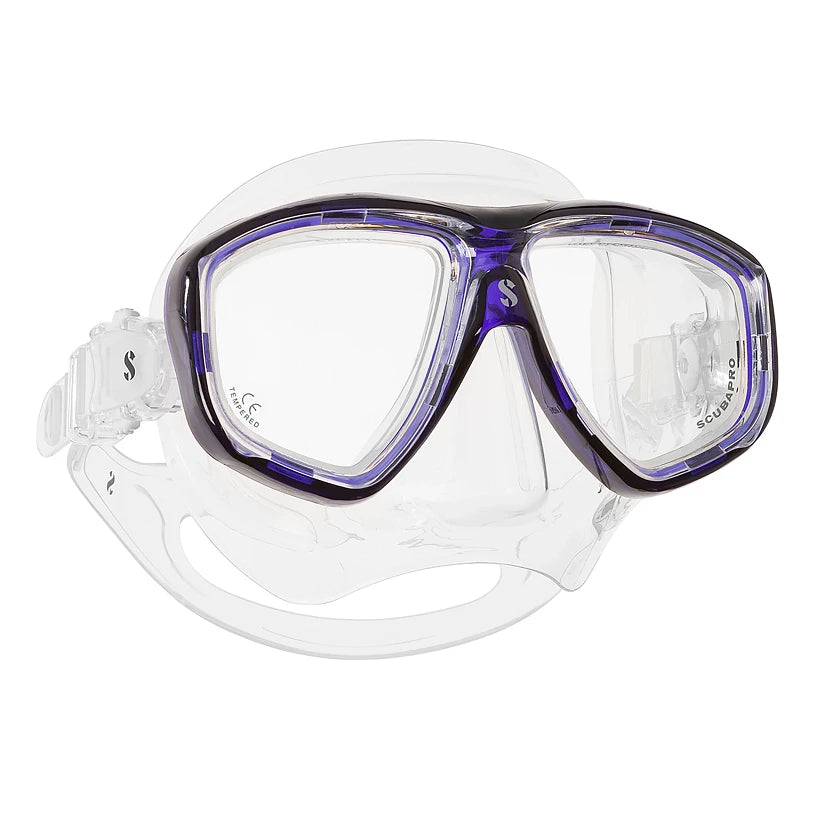 SCUBAPRO FLUX TWIN DIVE MASK, BLUE