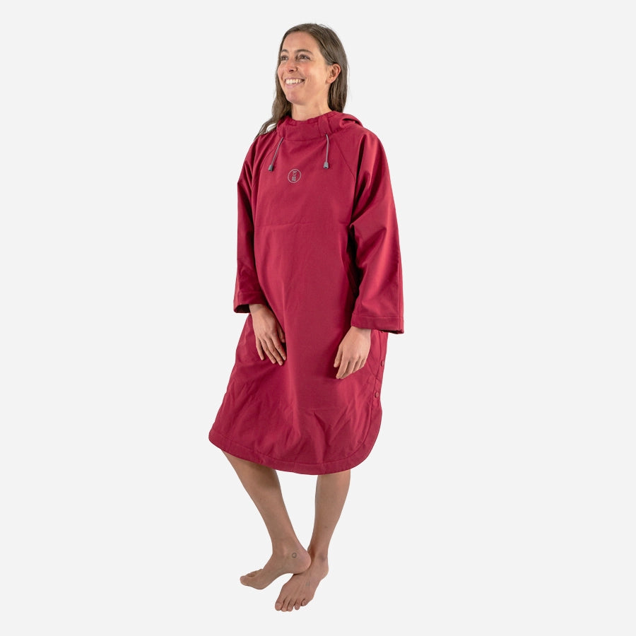 FOURTH ELEMENT STORM PONCHO SIZE-XXS BURGUNDY