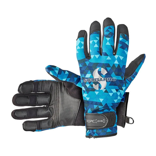 SCUBAPRO TROPIC DIVE GLOVE, 1.5MM BLUE SIZE L