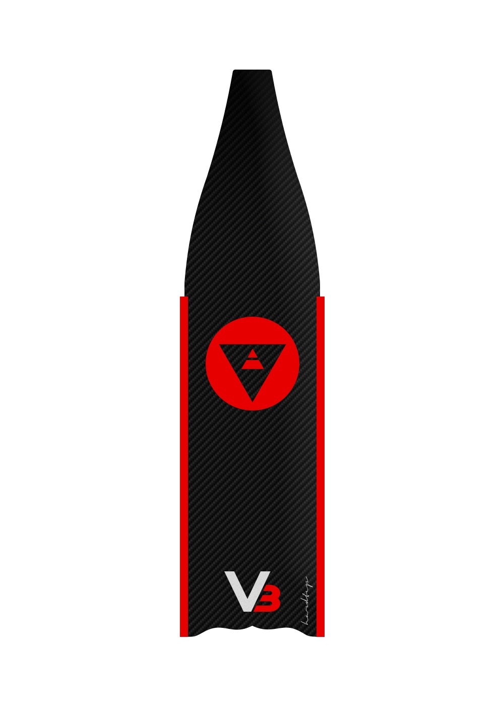 ALCHEMY V3 BLADE RED LOGO RED WATER RAIL BLADE ONLY