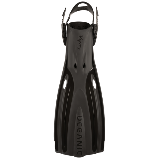 OCEANIC VIPER 2 FINS, OPEN HEEL, R, BLACK BLACK