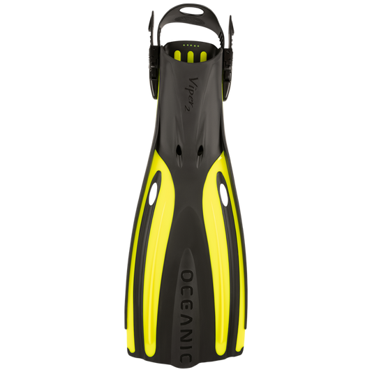 OCEANIC VIPER 2 FINS, OPEN HEEL, S, YELLOW