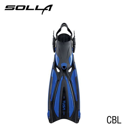 TUSA SOLLA FIN WITH BUNGEE STRAP, M, COBALT BLUE