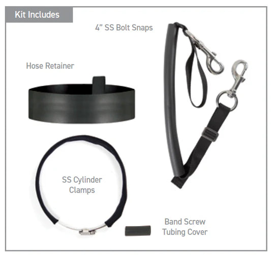 HIGHLAND STAGE BOTTLE HOSE RETAINER, 6.5-8.0 IN DIAMETER