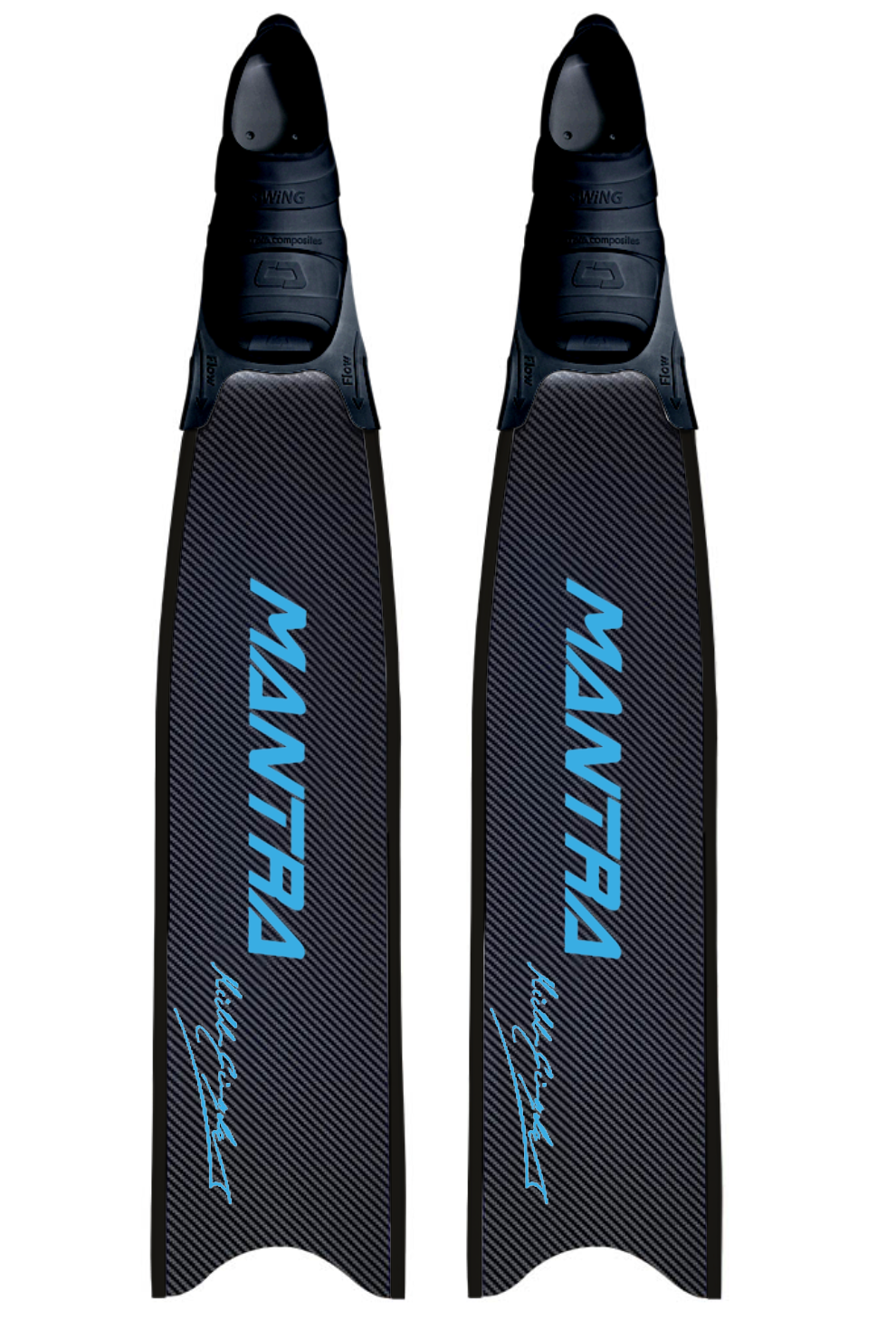 MANTRA CUSTOM FIN WITH FOOT POCKET - CYAN