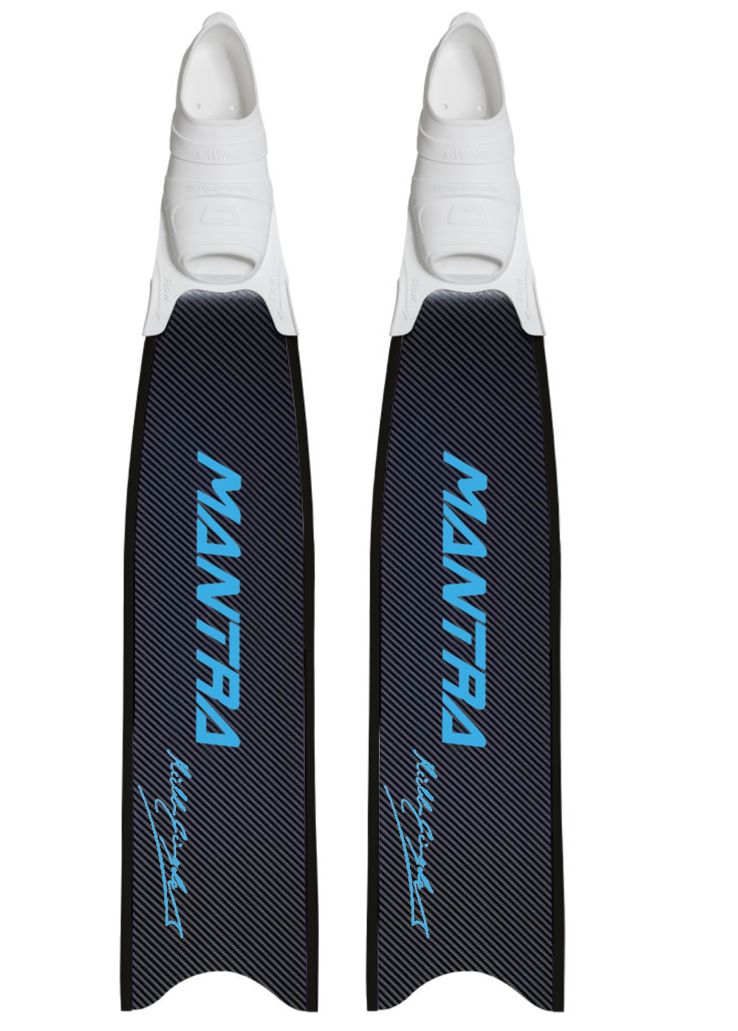 MANTRA CUSTOM FIN WITH FOOT POCKET - CYAN