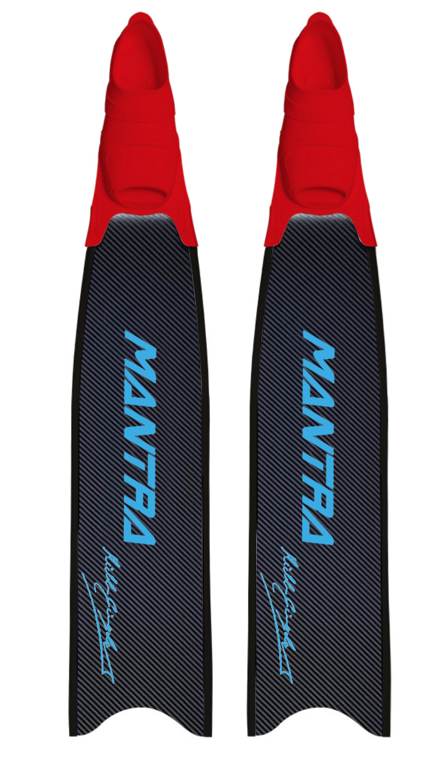 MANTRA CUSTOM FIN WITH FOOT POCKET - CYAN