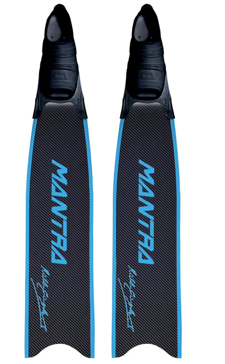 MANTRA CUSTOM FIN WITH FOOT POCKET - CYAN