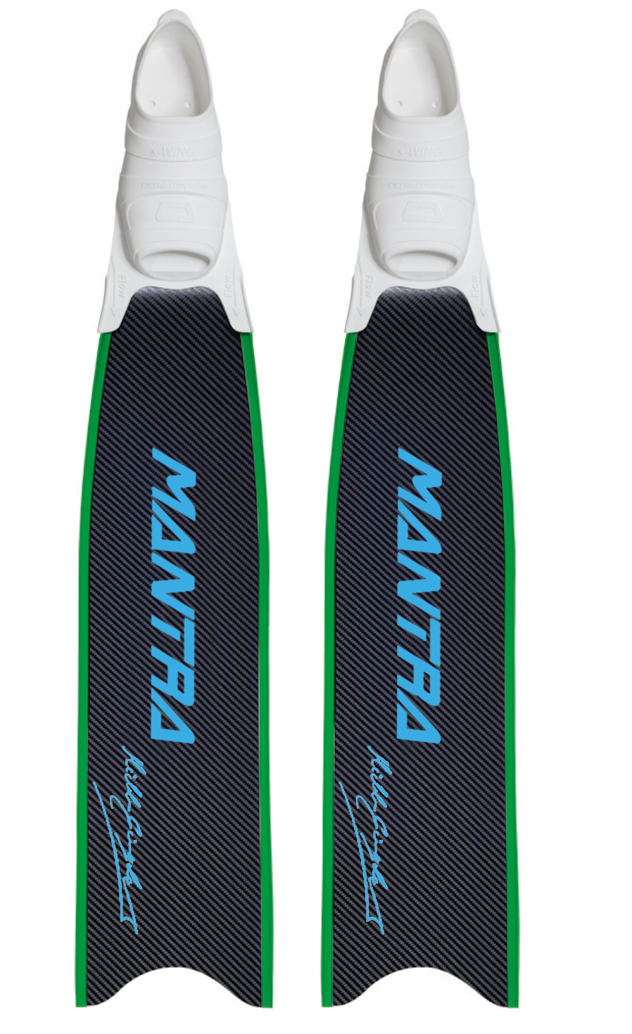 MANTRA CUSTOM FIN WITH FOOT POCKET - CYAN