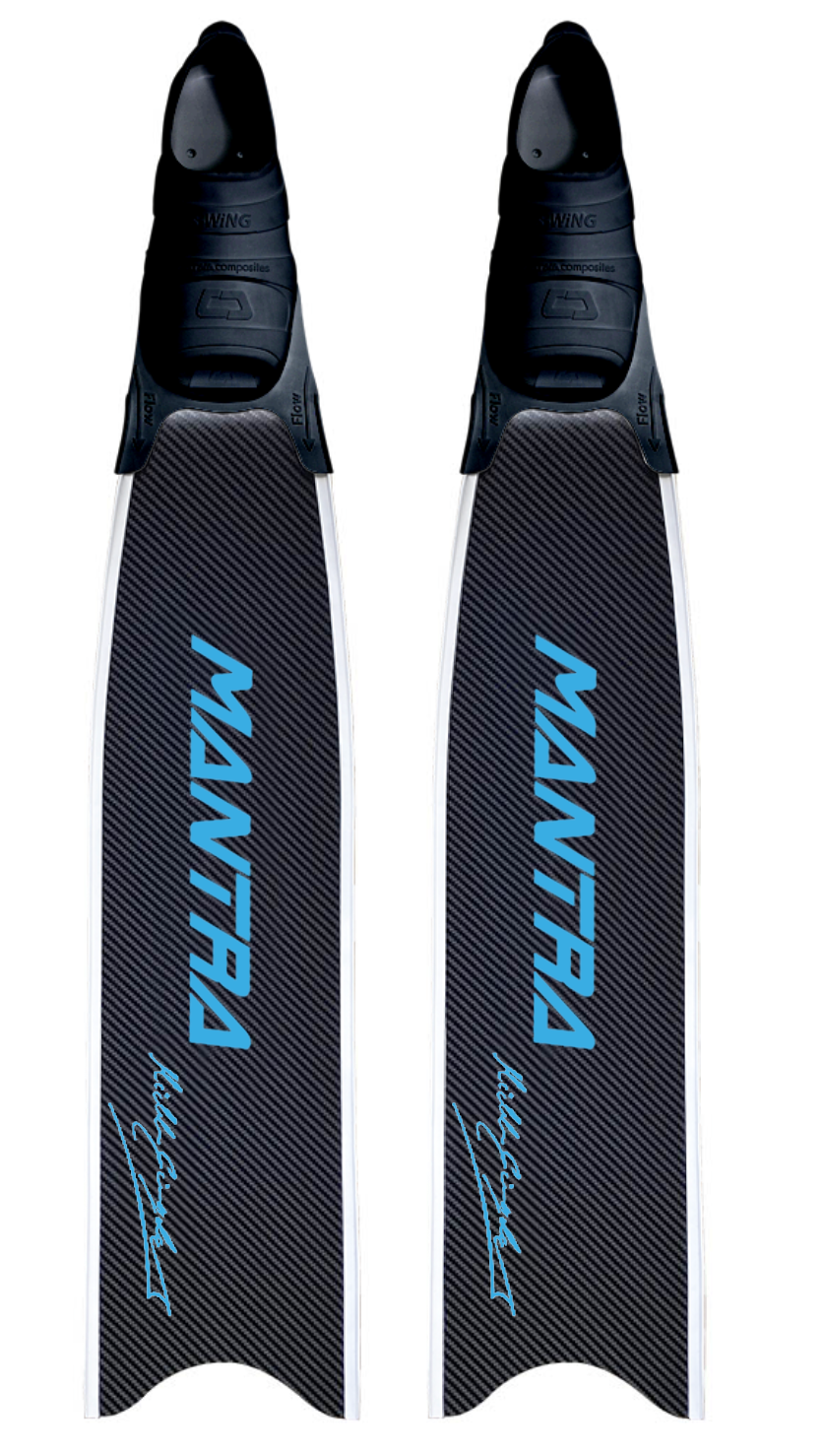 MANTRA CUSTOM FIN WITH FOOT POCKET - CYAN