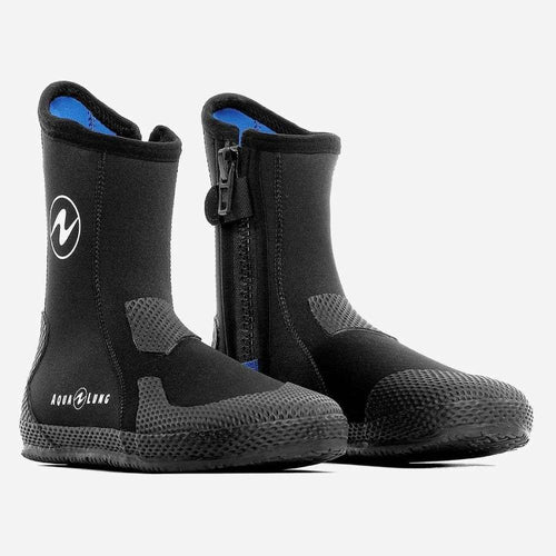 AQUALUNG 7MM SUPERZIP DIVE BOOTS, MEN, SIZE 9