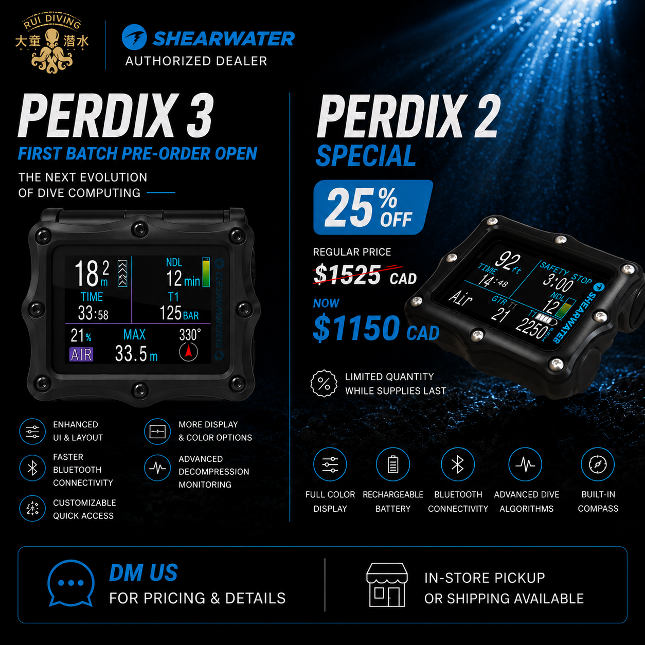 Shearwater Perdix 3 Pre-Order