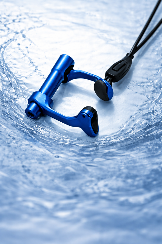 Anodized Aluminum Noseclip Ocean Blue