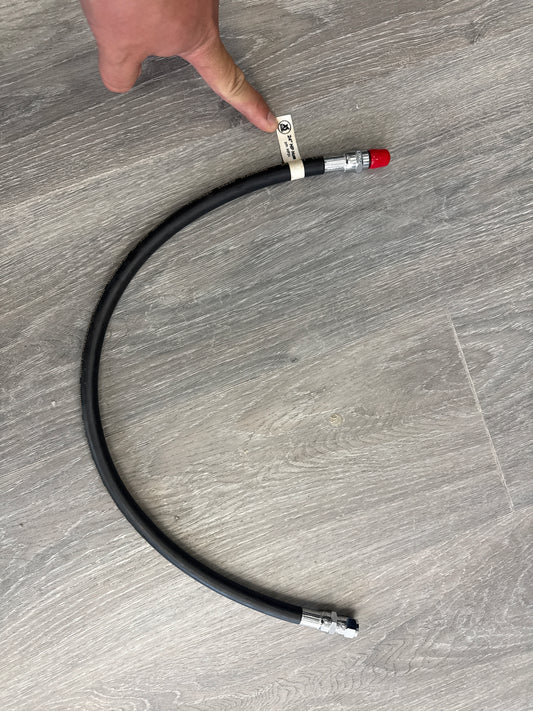 XS SCUBA RUBBER HOSES - GAUGE HIGH PRESSURE - 24 inch