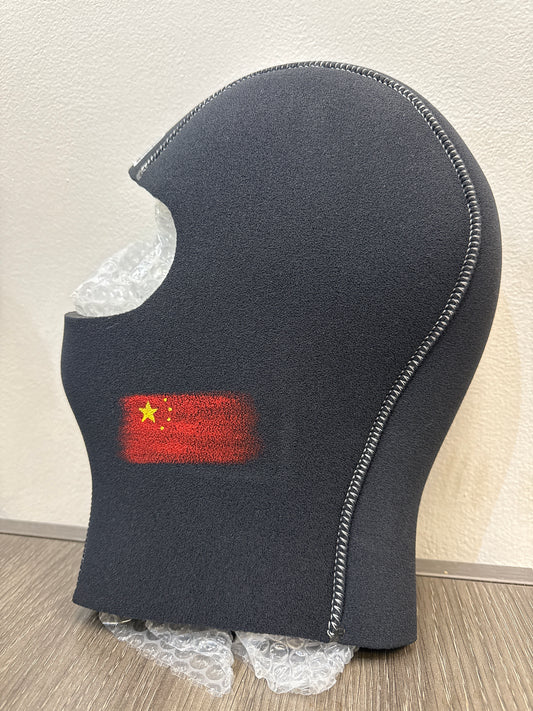 K01 DIVING 8MM HOOD WITH CHINESE NATIONAL FLAG SIZE L