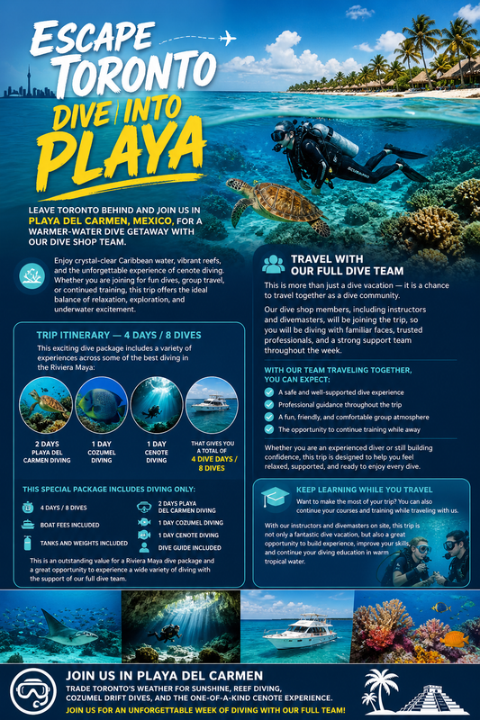 Mexico Playa Del Carmen Dive Trip - 2026 June 24 - 30
