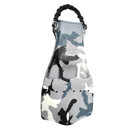 SCUBAPRO JETFIN W/SPRING HEEL STRAP WHITE CAMO SIZE XL