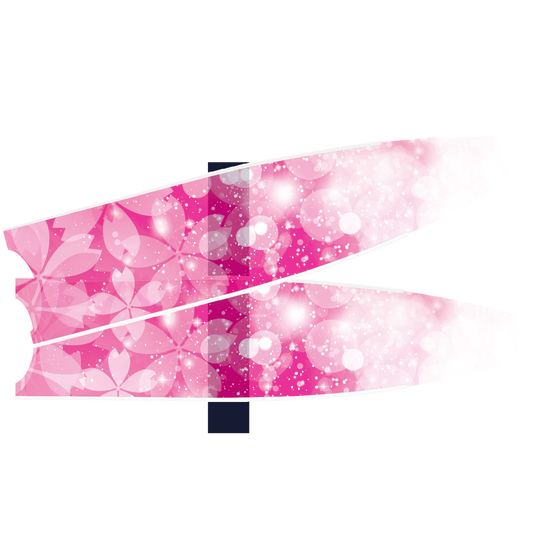 LEADER FIN LIMITED EDITION SEMITRANSPARENT FLOWERS BLADES