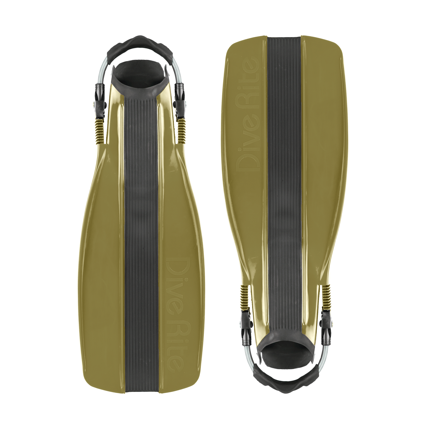 DIVERITE XT FINS SIZE XL S/S STRAP W/SWIVEL BUCKLE OD GREEN