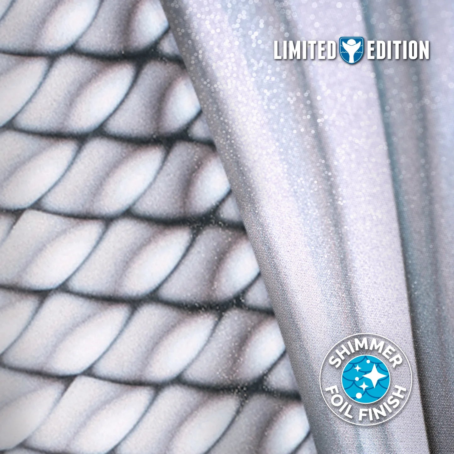 Finfun Silver Lighting Mermaid Tail  Size S