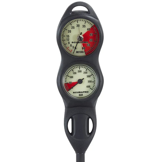 Scubapro 2-Gauge U-line (Compact Plastic PG, Compact DG) - Metric