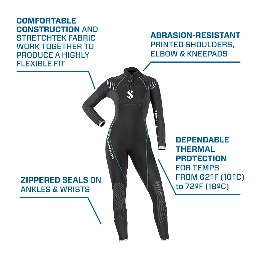 SCUBAPRO DEFINITION STEAMER, WOMEN, 5MM, SIZE S
