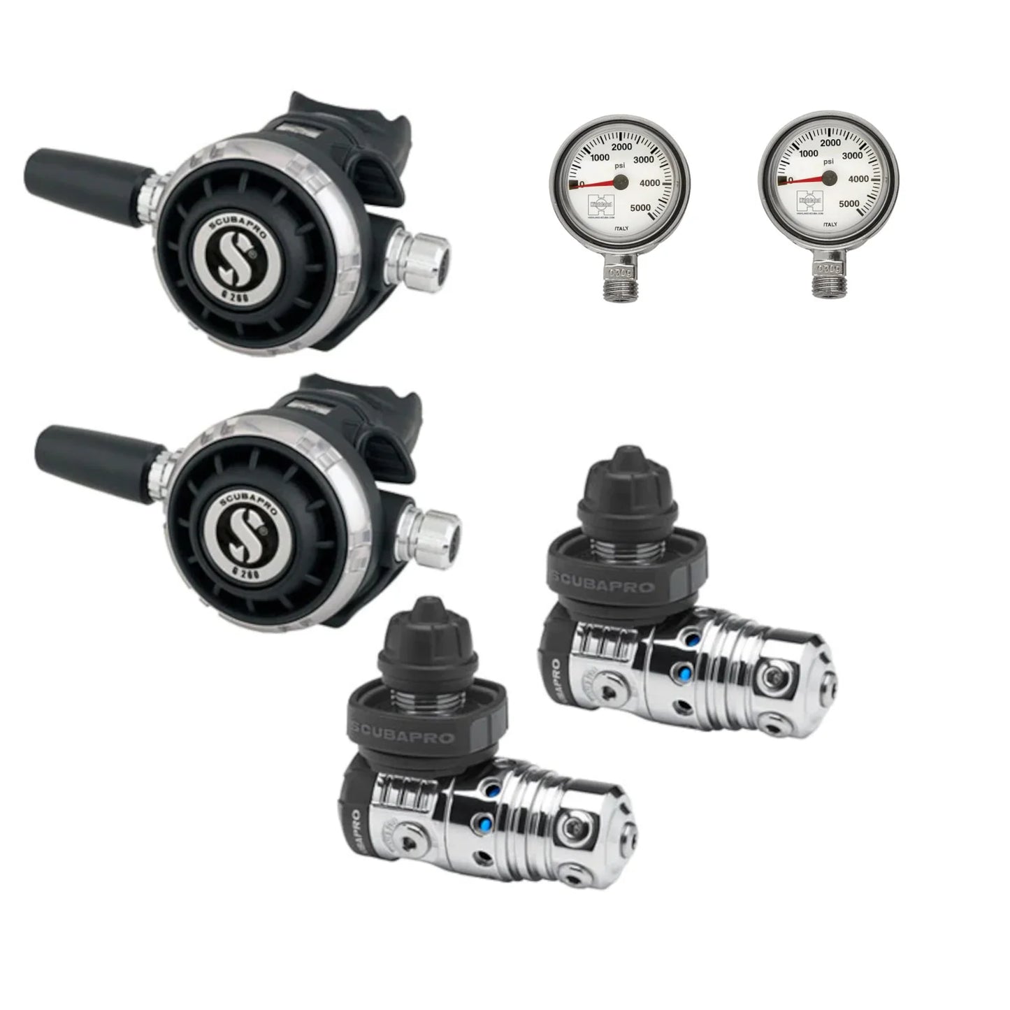 Scubapro MK25 EVO/G260 Sidemount Regulator Package