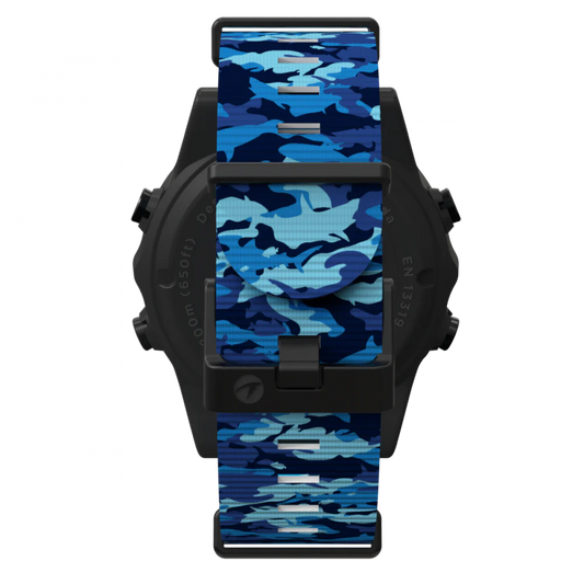 SHEARWATER TERIC NYLON STRAP KIT - MARINA BLUE SHARK CAMO LONG (FOR DRYSUIT)